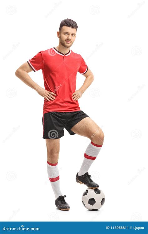 soccer player posing